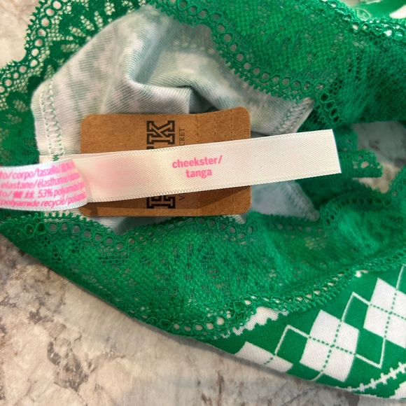 VS PINK Christmas Holiday Panty Large Cheekster NWT - Picture 5 of 5